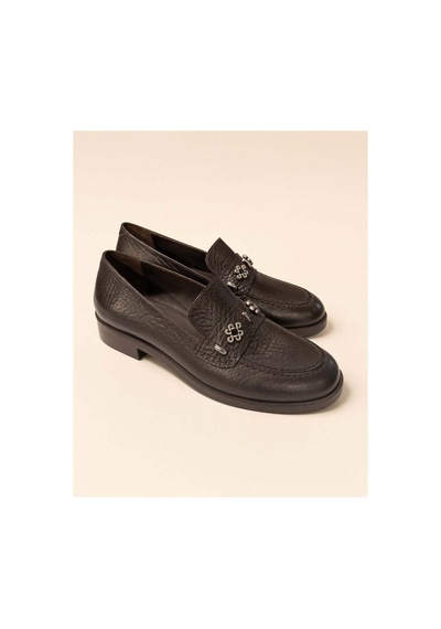 37brandshoes Koyu Mocha Dokulu Deri Mokasen Kahverengi Kahverengi