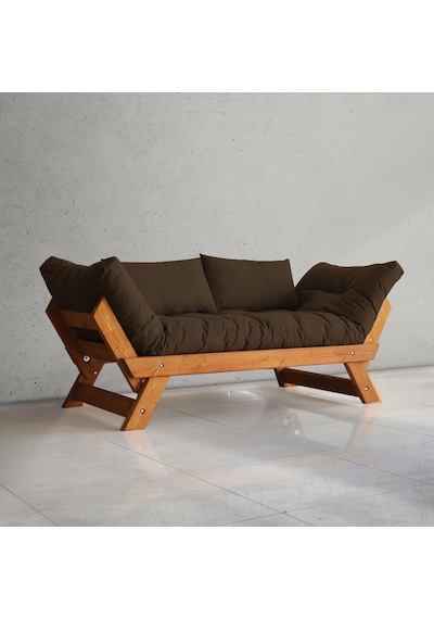 Woodesk  Adalar Masif Tik-kahverengi 2li Kanepe Cpt8126-210