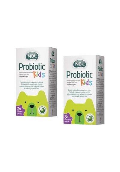 NBL Probiotic Kids 30 Çiğneme Tableti 2'li