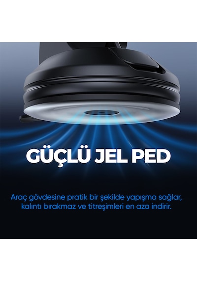 Woyax By Deji Güçlü Mıknatıslı Vantuzlu Araç İçi Telefon Tutucu