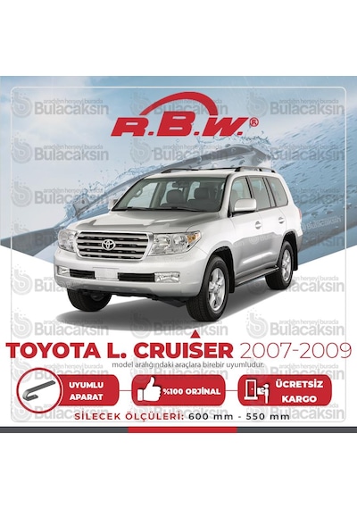 Toyota Uyumlu Land Cruiser Muz Silecek Takımı (2007-2009) RBW