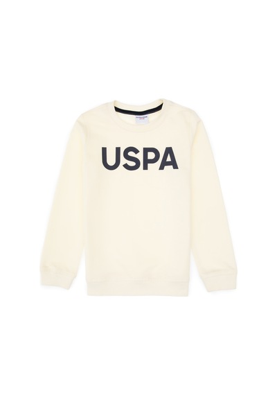 U.S. Polo Assn. Erkek Çocuk Krem Basic Bisiklet Yaka Sweatshirt 50307801-VR256 U.S. Polo Assn. Erkek Çocuk Krem Basic Bisiklet Yaka Sweatshirt 50307801-VR256