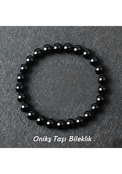 8mm Doğal Taş Boncuk Bileklik Çok Renkli