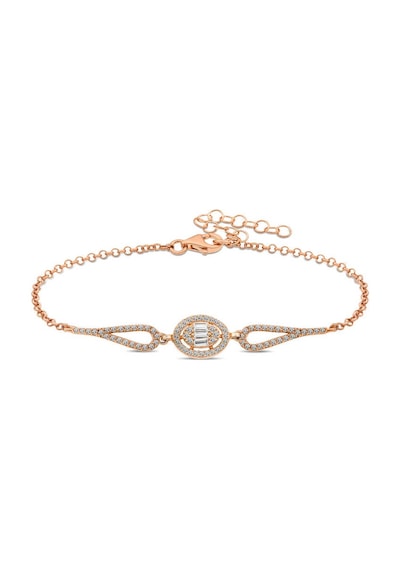Gümüş Oval Baget Bileklik - Seçenek: Br0460898