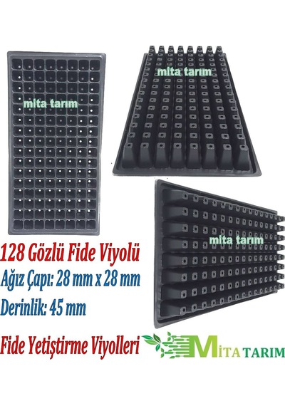 5 Adet Fide Viyolü, 128 Göz, Fide Viyolleri, Üretim Saksısı