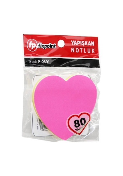 Fixpoint P-0391 80 Yaprak Yapışkanlı Kağıt Notluk Renkli- 12'li Paket Diğer