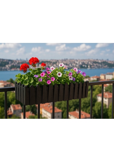 Serinova İstanbul Çit Balkon Saksı 9 Lt 89910143