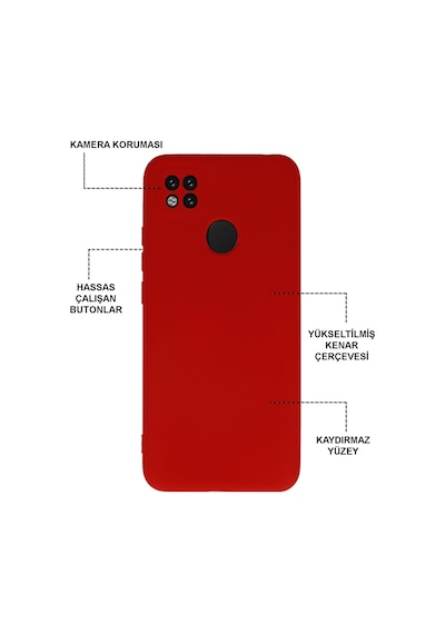 Xiaomi Redmi 9C Kılıf Kamera Korumalı Içi Kadife Lansman Silikon Kapak