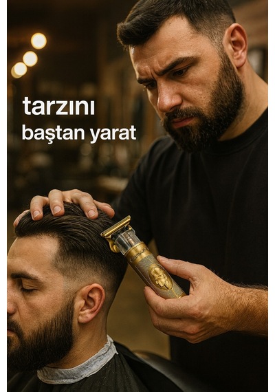 2'li Profesyonel Şarjlı Saç, Sakal Tıraş Ve Bakım Seti Type-c Şarjlı, 3 Başlıklı Kuaför Makinesi