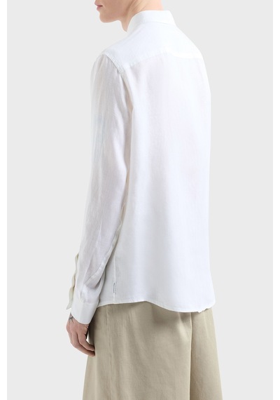 Armani Exchange Erkek Gömlek Xm001221 Af14619 U0001 Beyaz Beyaz