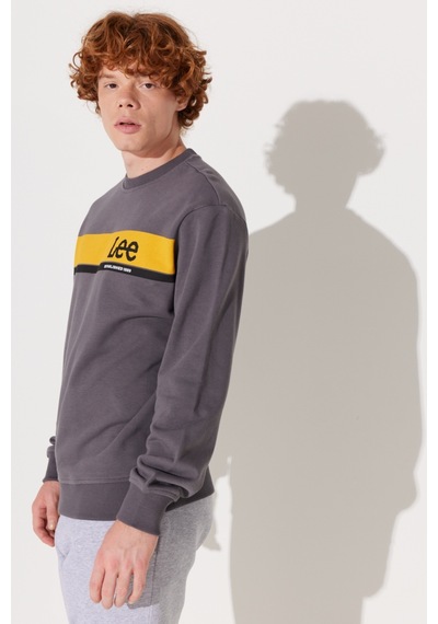 Lee Regular Fit Normal Kesim Bisiklet Yaka Antrasit Sweatshirt L232501003 Antrasit