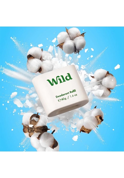 Wild Refill Yedek Stick Deodorant İçi %98 Doğal Formül - Fresh Cotton & Sea Salt 40 Gr