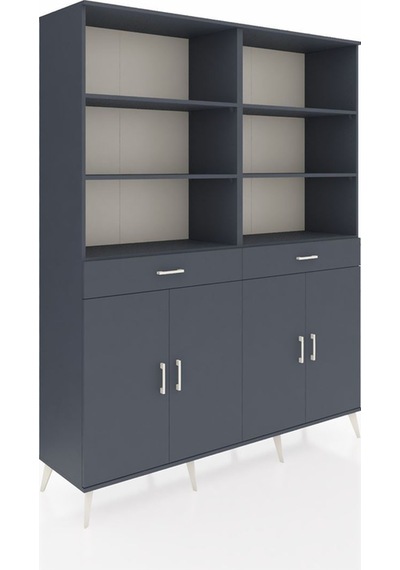 Hyperion Gardrop 10 Raflı 2 Çekmeceli 4 Kapaklı 176x44x221 Antrasit-antrasit Antrasit Hyperion Gardrop 10 Raflı 2 Çekmeceli 4 Kapaklı 176x44x221 Antrasit-antrasit Antrasit
