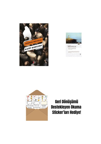 Katip Bartleby + Toplu Öyküler - Herman Melville + Okuma Sticker'ları