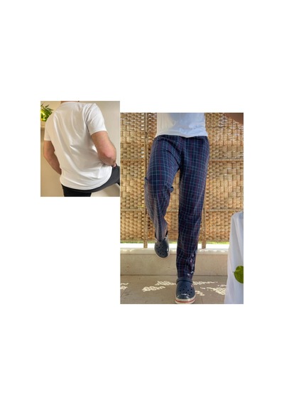 Cepli Regular Fit Alt Pamuklu Örme Bisiklet Yaka Erkek Pijama Takımı