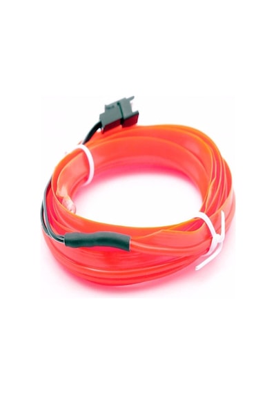 Her Araca Uyumlu Universal İp Neon Led - Kırmızı Renk 2 Metre 12v