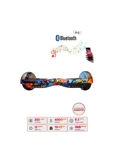 Citymate Hoverboard 6.5 inch Elektrikli Kaykay Scooter Bluetooth Hoparlörlü D26