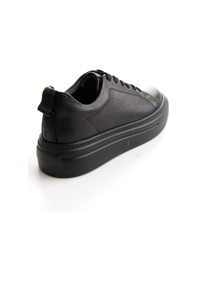 Bambi Siyah Floter Hakiki Deri Erkek Sneaker E01089009540