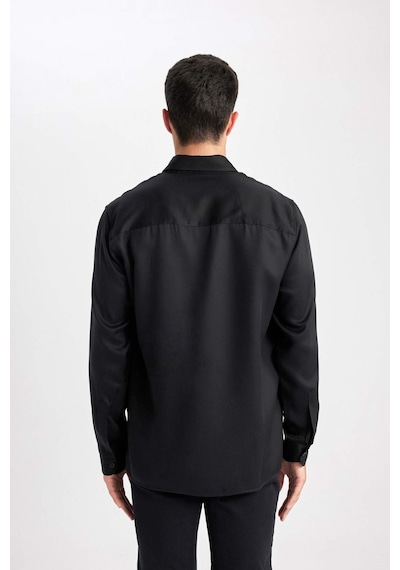 DeFacto Regular Fit Uzun Kollu Gömlek B8951AX23WNBK81