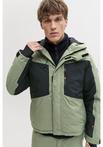 Jack & Jones Alpes Erkek Kayak Montu Su Geçirmez Rüzgar Geçirmez Aw25 Yeşil
