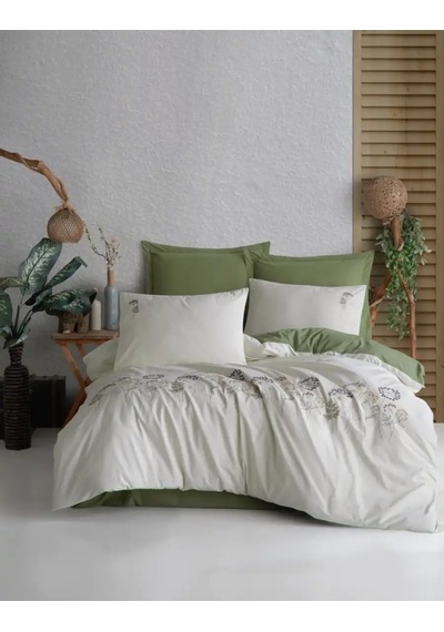 Şaheser Home Collection Botanic Nakışlı Nevresim Takımı, %100 Pamuk Çift Kişilik 6'lı Set 200x220 Nevresim-240x260 Çarşaf Yeşil Şaheser Home Collection Botanic Nakışlı Nevresim Takımı, %100 Pamuk Çift Kişilik 6'lı Set 200x220 Nevresim-240x260 Çarşaf Yeşil