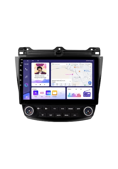Honda Accord Android Multimedya 2003-2008 Yeni Kasa Carplay Android Auto Navigasyon 8gb Ram 64gb 9"