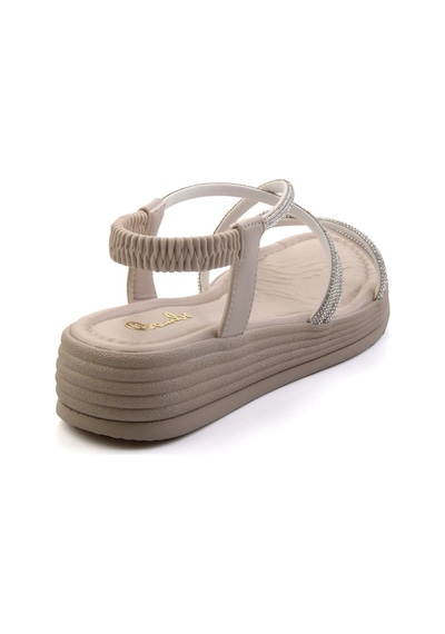 Bambi Bej Kadın Sandalet K05823022909 Bej