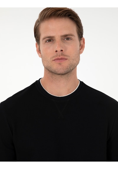 Pierre Cardin Erkek Siyah Sweatshirt 50296485-vr046 Siyah