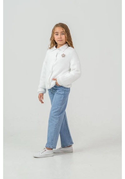 Miss Melinda Kids Sakallı Triko Kız 3 Lü Takım 5-8 Yaş -360770 - Beyaz Beyaz