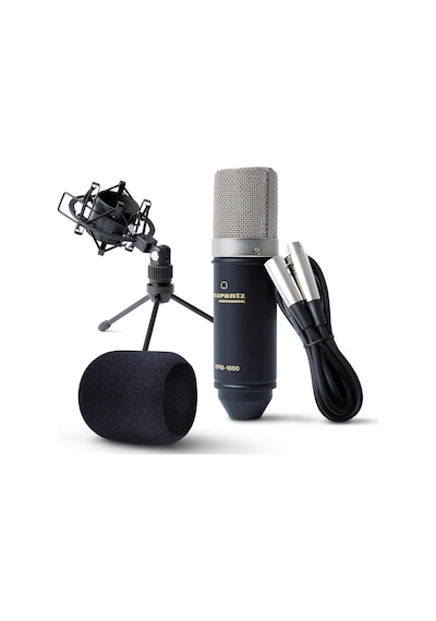 Mpm-1000 - Podcast, Akış, Şarkı Söyleme, Tele-çalışma Ve Oyun İçin Masa Standı Ve Kablolu Xlr Kondenser Stüdy