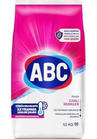 Abc Deterjan Matik Canlı Renkler 10 Kg