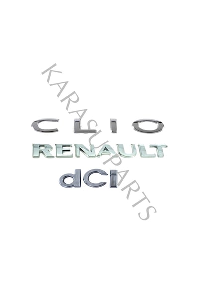 Renault Clio 3 Bagaj Yazı - Renault Yazı - Dci Yazı Set