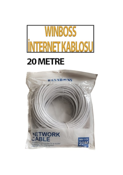 20 Metre Cat5 Internet Kablosu Ethernet Cat 5