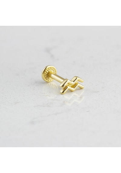 Glorria Altın Kova Burcu Tragus Piercing Çok Renkli