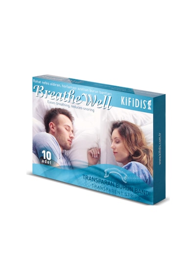 Kifidis - Breathewell Transparan Burun Bandı 10'Lu Paket Çok Renkli