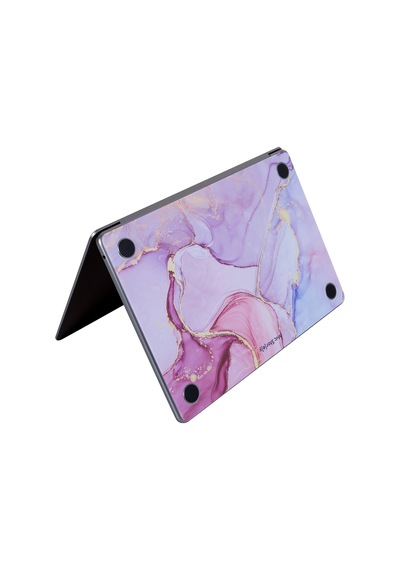 Apple Uyumlu MacBook Air 13.6 Kılıf M2 M3 M4 M5 Yapıştırma Sticker Kaplama Koruyucu A2681 A3113 A3240 A3449 Lila