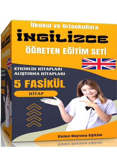 İlkokul Ve Ortaokullara İngilizce Öğreten Eğitim Seti