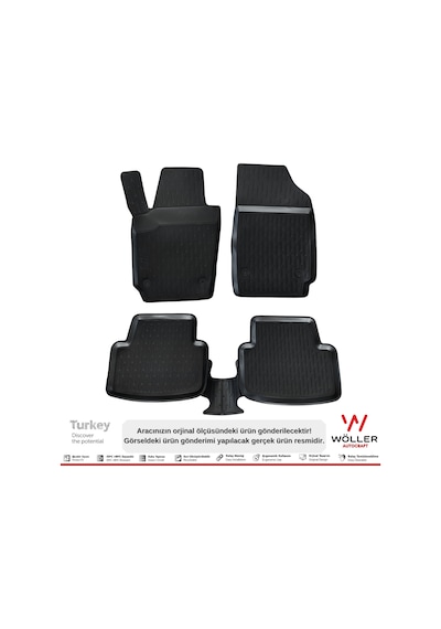 Skoda Fabia Paspas 1999 2007 Arası 3D Havuzlu Wöller Paspas