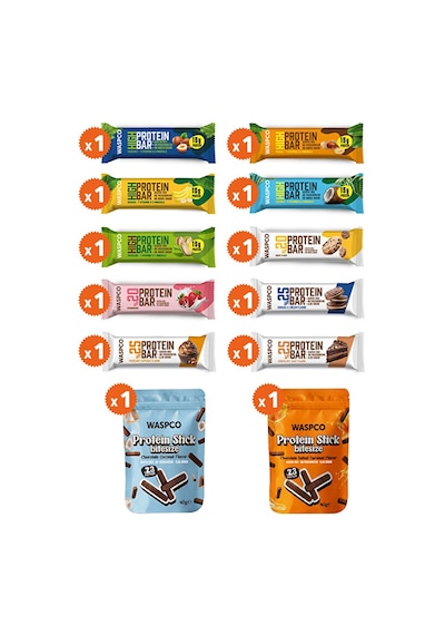 Waspco Protein Tanışma Paketi 12 Adet 12 Çeşit