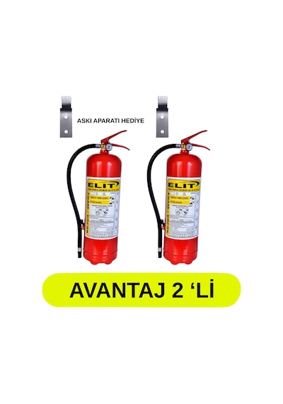 İş Yeri İçin Uygun 6 Kg Foam Köpüklüyangın Söndürücü 2'li Paket