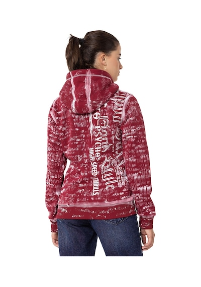 Wl352 Kadın Baskılı Zip Hoodie 001