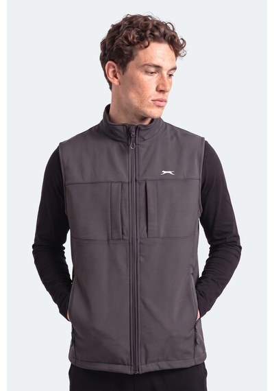 Slazenger Cruıser I Erkek Softshell Koyu Gri Yelek