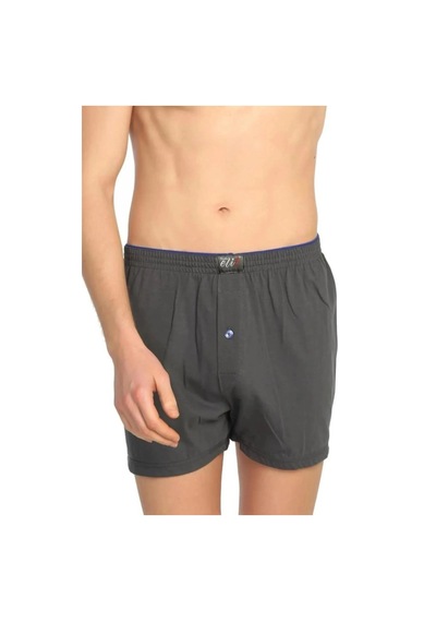 Lukitus Elit 1101 Pamuklu Havlu Bel Erkek Boxer Füme 3 Adet Füme