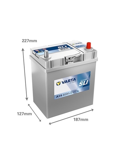 Varta Akü 12V 40 Amper Blue Dynamic 330A A14 / 522382160