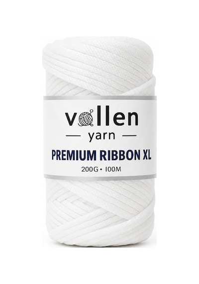 Premium 200gr/4mm Polyester Ribbon Ip,makrome Ipi,çanta Ipi,hobi Ipi,supla Ipi,beyaz
