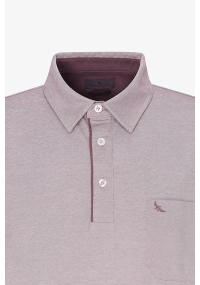 AC&Co / Altınyıldız Classics Erkek Bordo Comfort Fit Rahat Kesim Polo Yaka Pamuklu Kısa Kollu Tişört Bordo
