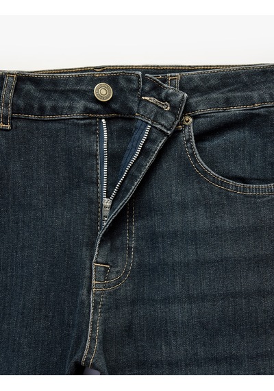 Koton Pamuklu Cepli Normal Bel Slim Fit Jean Pantolon - Brad Jean İndigo Stone 7wam40335nd İndigo - Taş Koton Pamuklu Cepli Normal Bel Slim Fit Jean Pantolon - Brad Jean İndigo Stone 7wam40335nd İndigo - Taş