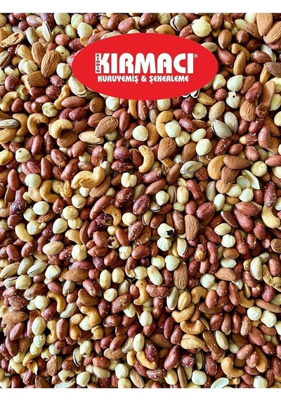 Karışık Kuruyemiş Badem Fındık Kaju Antep Fıstığı Yer Fıstığı 500 Gr, Dörtlü Çerez 500 Diğer