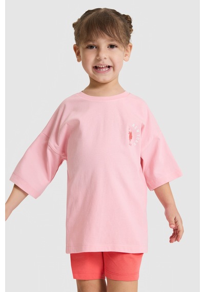 U.s. Polo Assn. Kız Çocuk Somon Pijama Takım 50326612-vr047