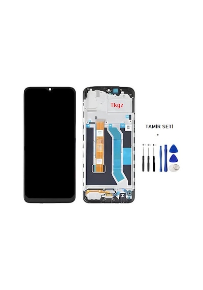 Oppo Realme C3i Lcd Ekran Dokunmatik - A - Kalite Çıtalı + Tamir Seti